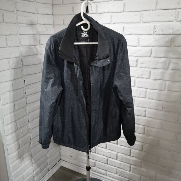ZeroXposur Men's Size Large Dark Grey Zipper & Velcro Closure Jacket - Picture 2 of 14